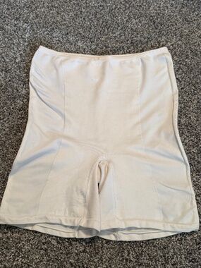 Victoria Secret white shape wear long brief ladies women sz large vintage 2001